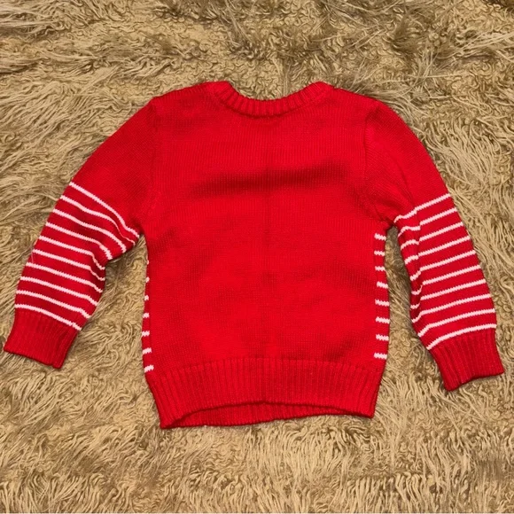 Holiday Time Red and White Santa Sweater for Kids - Picture 4 of 5